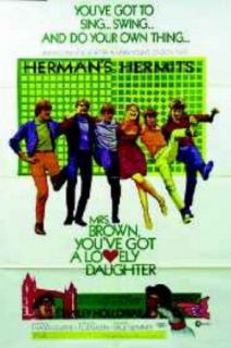Mrs Brown You'Ve Got A Lovely Daughter Herman'S Hermits Original Movie Poster Entertainment Collectibles