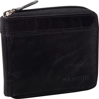 Mancini Leather Goods Men’s Zippered Wallet