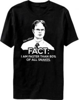 The Office TV Show Dwight Fact Faster Than Snakes Men's T shirt Clothing
