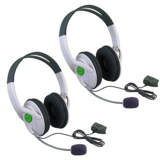 Xbox 360   BasAcc Headset with Microphone Slim (Pack of 2) BasAcc Hardware & Accessories