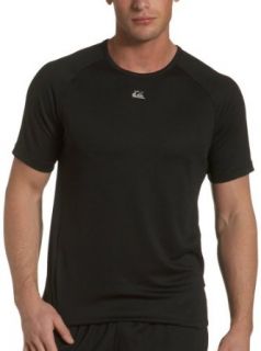 Quiksilver Performance Men's "Essentials" Short Sleeve Tee, Black, Small at  Mens Clothing store