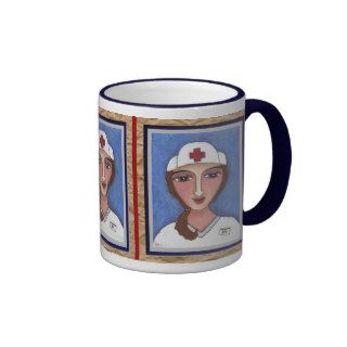 Folk Art Nurse   RN / nursing mug of healing