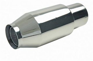 Gibson 110003 Polished T304 Stainless Steel Marine Muffler Automotive