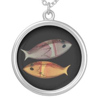 Venetian Murano Glass Fish Necklace