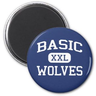 Basic   Wolves   High School   Henderson Nevada Refrigerator Magnets