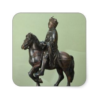 Equestrian statue of Charlemagne 2 Square Sticker