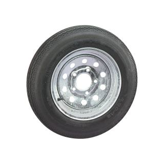 4-Hole Galvanized Wheel & Tire — 20.5 x 480 x 12  12in. High Speed Trailer Tires   Wheels