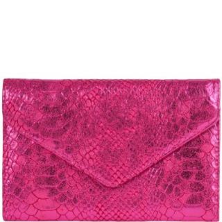 Polly Metallic Envelope Wallet   Hot Pink Shoes