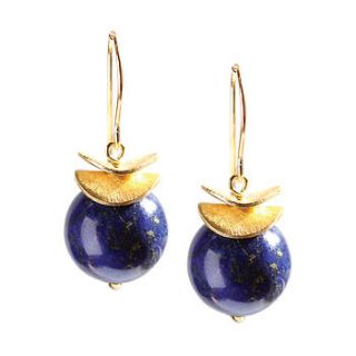 lapis lazuli little apple earrings by chupi