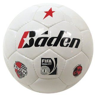 Baden SX451 CPL Icon Deluxe Handsewn PU Soccer Ball   NFHS Approved  Sports & Outdoors