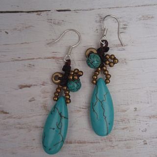 jade pendant earrings by two little birdies