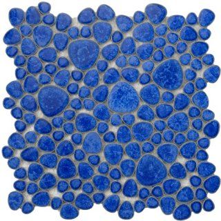 Boulder Blue Cloud 11 X 11 Inch Porcelain Floor & Wall Tile (10 Pcs/8.14 Sq. Ft. Per Case, $1 Standard Shipping)   Ceramic Tiles  