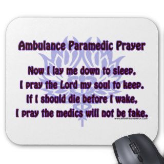 Ambulance Paramedic Prayer Mouse Mats