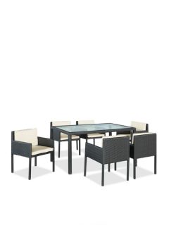 Montana Outdoor Patio Dining Set (7 PC) by Pearl River Modern CA