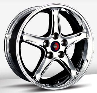 17x9 Trade Union Cobra R Replica (Chrome) Wheels/Rims 4x108 (1110 7934C) Automotive