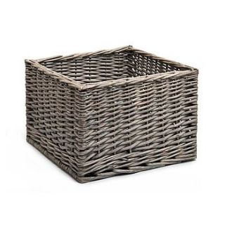 square wicker basket by mobius living