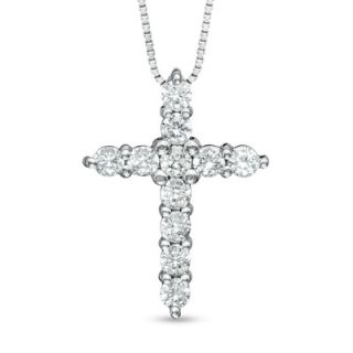 CT. T.W. Diamond Cross Pendant in Sterling Silver   Zales