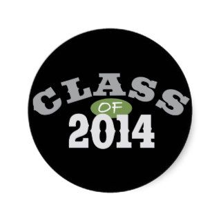 Class Of 2014 Green Sticker