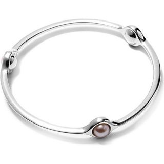 GEORG JENSEN   Sphere sterling silver and pearl bangle