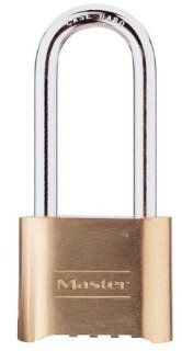 6 Pack Master Lock 175DLH 2" Wide Re Settable Combination Padlock Hardened with 2 1/4" Shackle Height    
