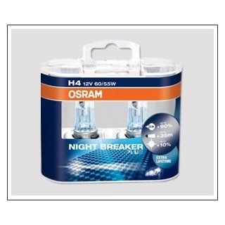 H4 / 9003 / 472 OSRAM Nightbreaker Plus Unlimited Halogen Bulbs Automotive