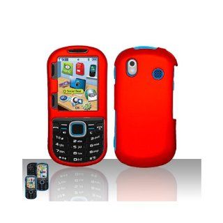 Red Hard Cover Case for Samsung Intensity II 2 SCH U460 Cell Phones & Accessories