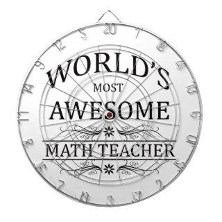 World's Most Awesome Math Teacher Dart Board