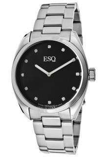 ESQ by Movado 7301361  Watches,Womens Black Dial Stainless Steel, Casual ESQ by Movado Quartz Watches