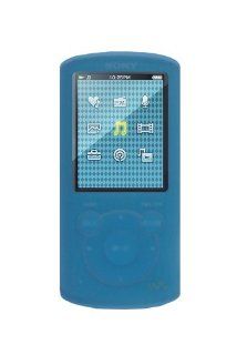 iShoppingdeals   for Sony Walkman NWZ E463 NWZ E464 NWZ E465 4GB 8GB 16GB  Player Soft Rubber Silicone Skin Cover Case, Blue   Players & Accessories