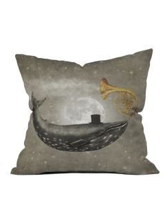 Terry Fan Cloud Maker Throw Pillow by DENY Designs