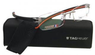 Tag Heuer Eyeglasses 7645 004 Black Orange Rimless Optical Frame Tag Heuer Clothing