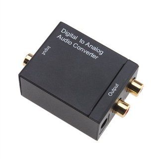 Digital Optical Coax to Analog RCA Audio Converter Adapter Electronics