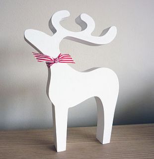 christmas reindeer decoration by little cherub design