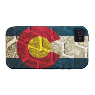 Colorado Flag Tire Tread iPhone 4/4S Cover