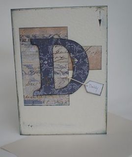 personalised letter card by the crafts house