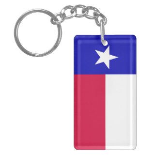 Flag of Texas Acrylic Keychain (Single Sided)