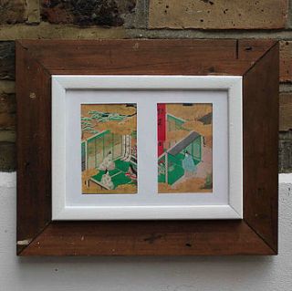 reclaimed wooden multi photo frame by möa design