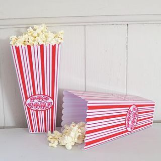 retro style popcorn holder by lilac coast
