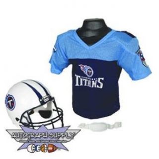 Tennessee Titans NFL Football Helmet and Jersey Set Clothing