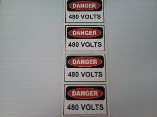 Danger 480 Volts Label 