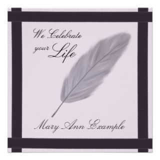 Customizable Memorial / Wake / Living Funeral Personalized Invite