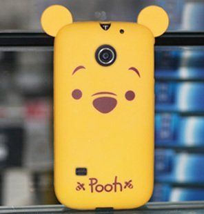 Yellow Winnie the pooh 3D Cute Lovely Cartoon TPU Case Cover for Huawei T Mobile Astro Prism C8650 Cell Phones & Accessories