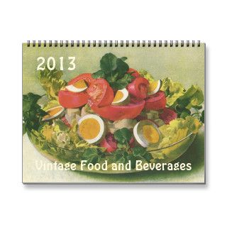 2013 Vintage Food and Beverages Calendar