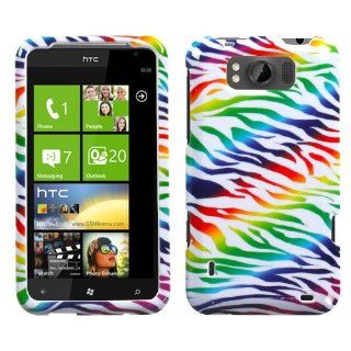 MYBAT Colorful Zebra Phone Protector Cover for HTC X310a (TITAN) Cell Phones & Accessories