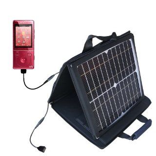 Sony Walkman NWZ E473 E474 E475 compatible SunVolt Portable High Power Solar Charger by Gomadic   Outlet  speed charge for multiple gadgets  Players & Accessories