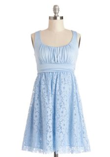 Artisan Iced Tea Dress in Sky  Mod Retro Vintage Dresses