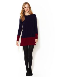 Colorblocked Cashmere Sweater Dress by Barrow & Grove