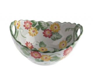 Temp tations Floral Embroidery Large Ceramic Mixing Bowl —