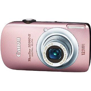 Canon PowerShot SD960IS 12.1 MP Digital Camera with 4x Wide Angle Optical Image Stabilized Zoom and 2.8 inch LCD (Pink)  Point And Shoot Digital Cameras  Camera & Photo