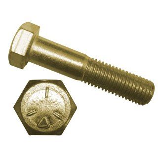 Infasco 1/2 13x3/4 Grade 5 Tap Bolt / Hex Cap Screw Full Thread UNC Steel / Yellow Zinc Plated, Pack of 475 Ships FREE in USA